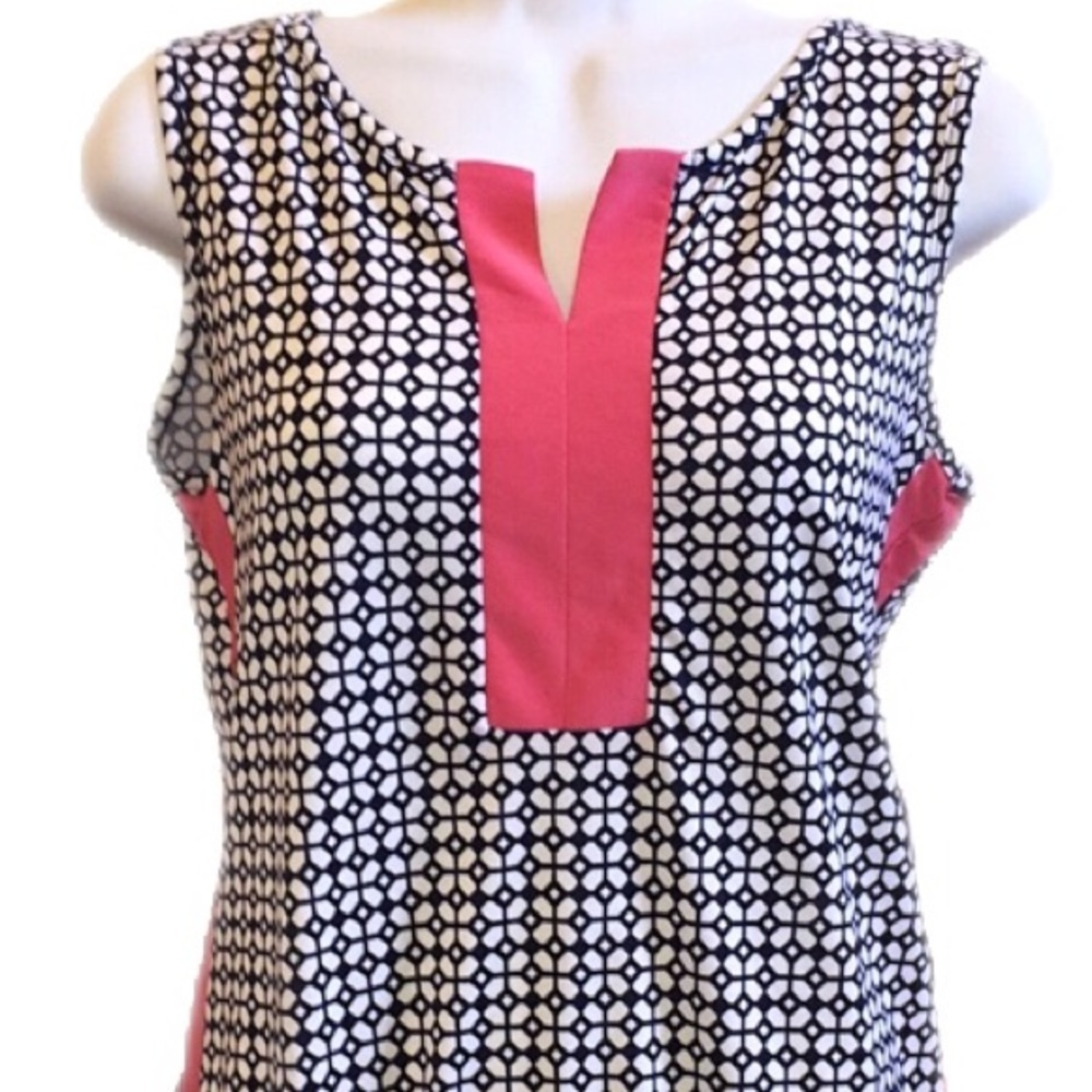 Perseption Concept NWOT Chic Navy Pink Tank
